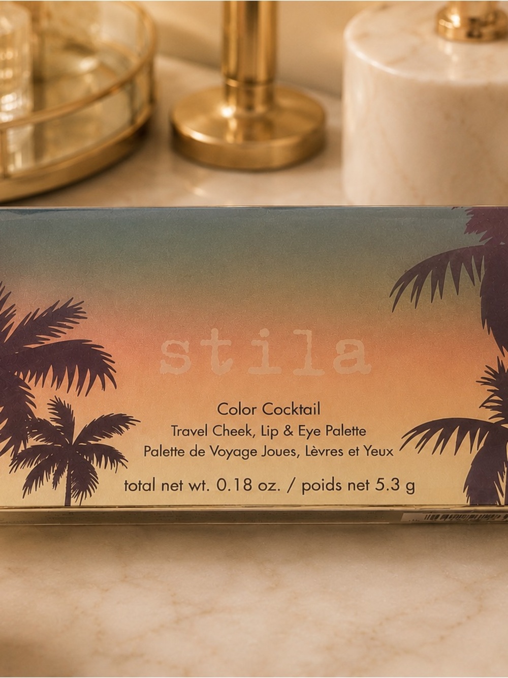 Stila Color Cocktail Tequila Sunrise Cheek Lip Eye Palette New Sealed